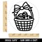 Easter Basket with Eggs Rubber Stamp for Stamping Crafting Planners